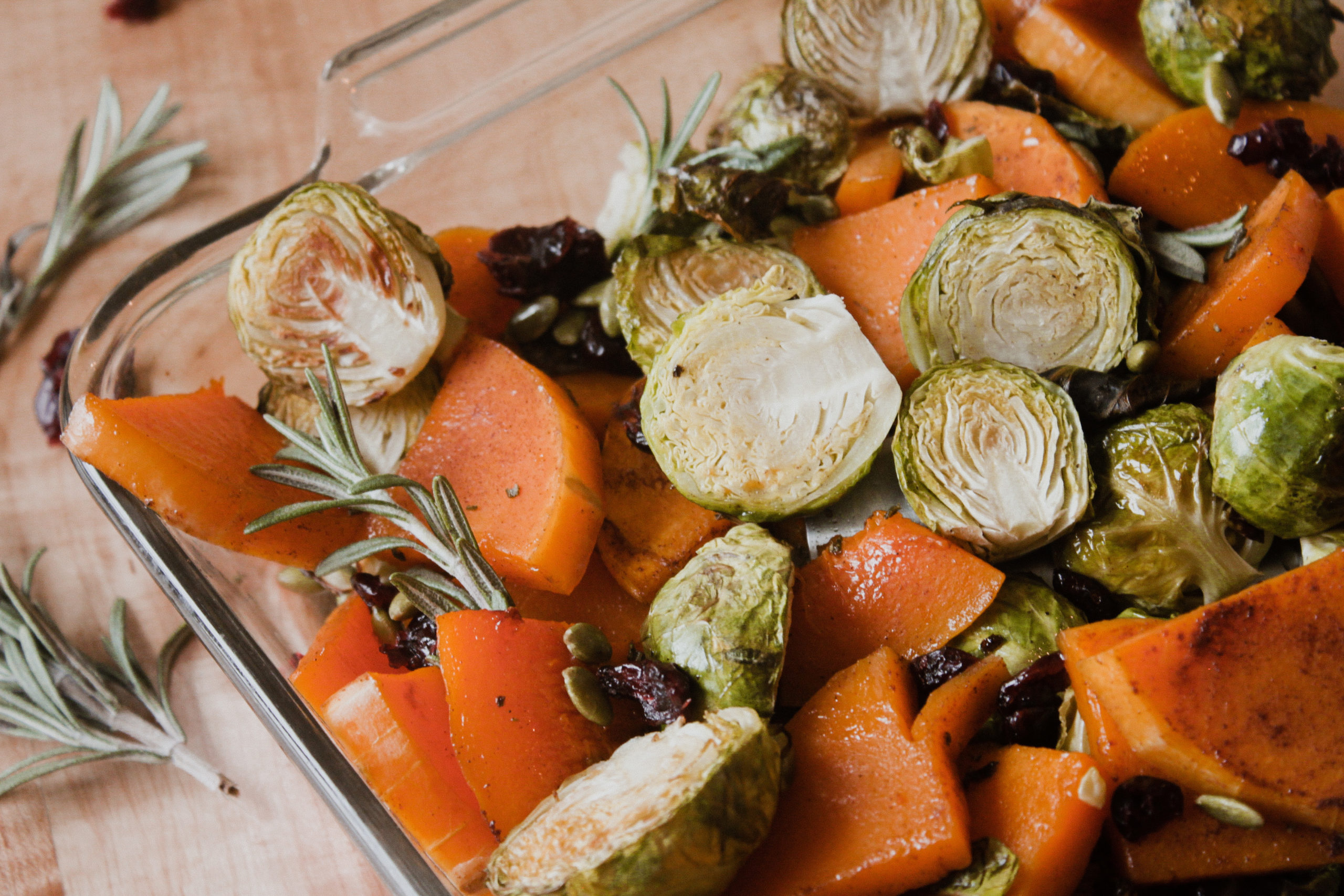 Roasted Brussels & Butternut Squash